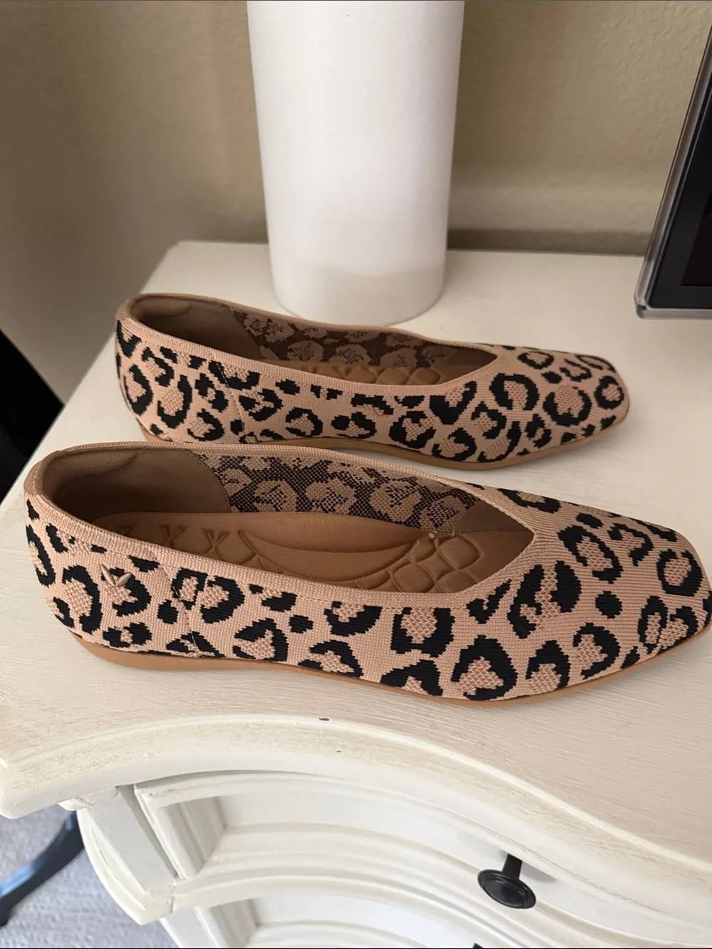 Vivaia Lightweight Square-Toe V-Cut Flats (Margot Walker)